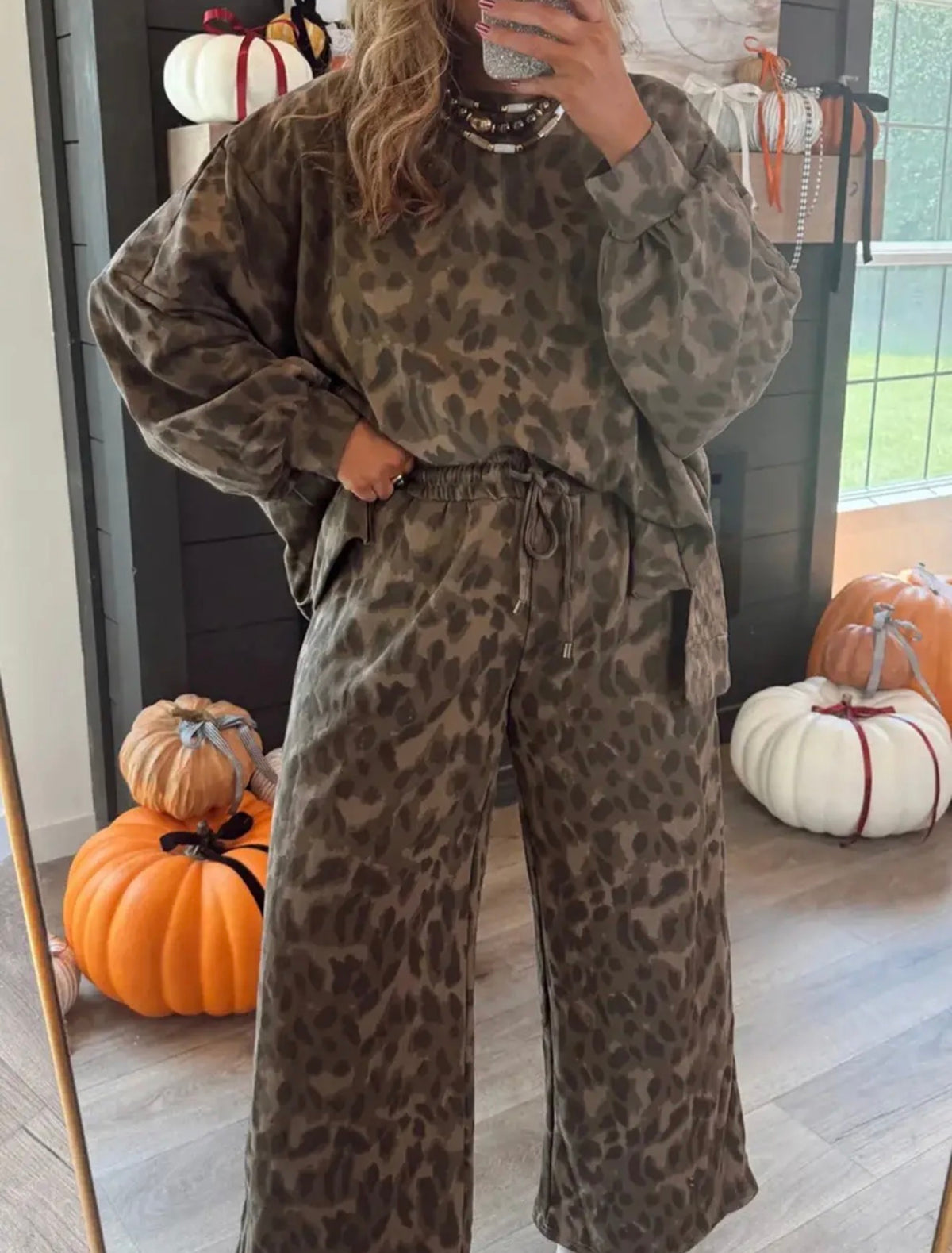 Camo Leopard Two-Piece Set