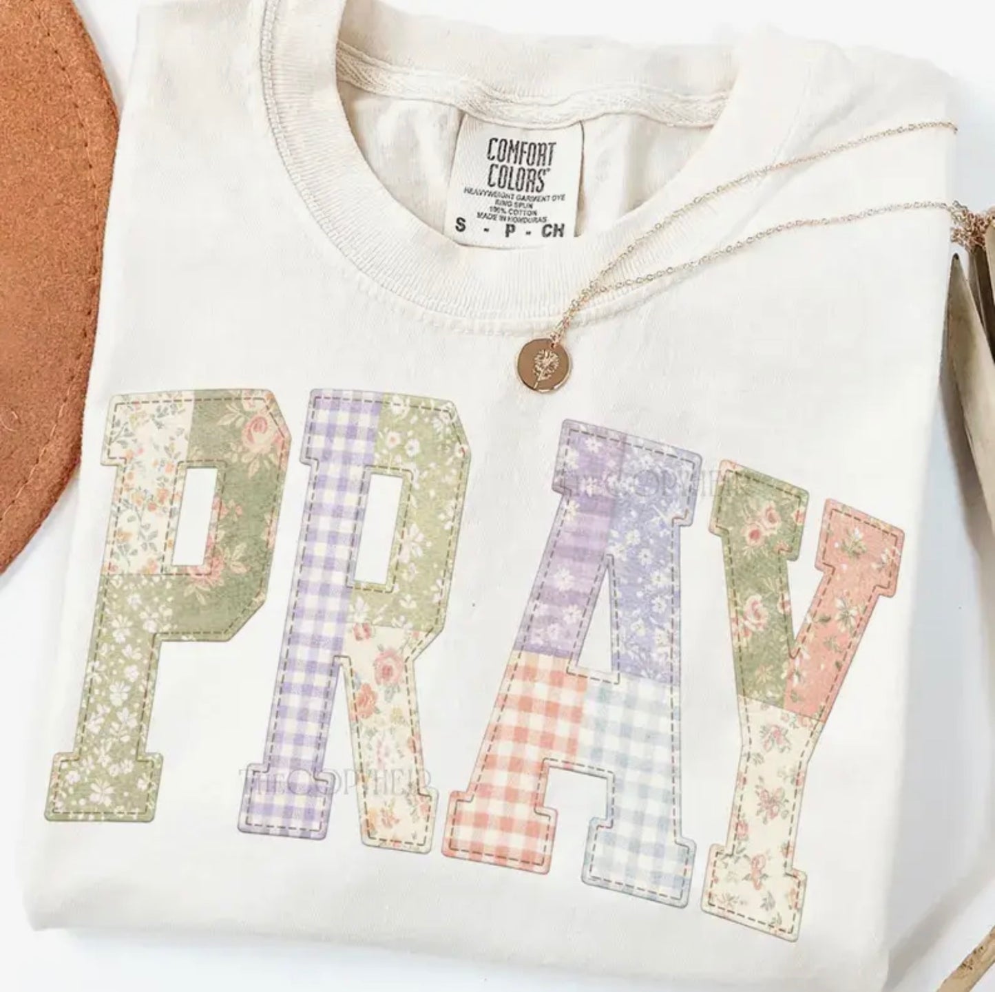Pray Patchwork Tee