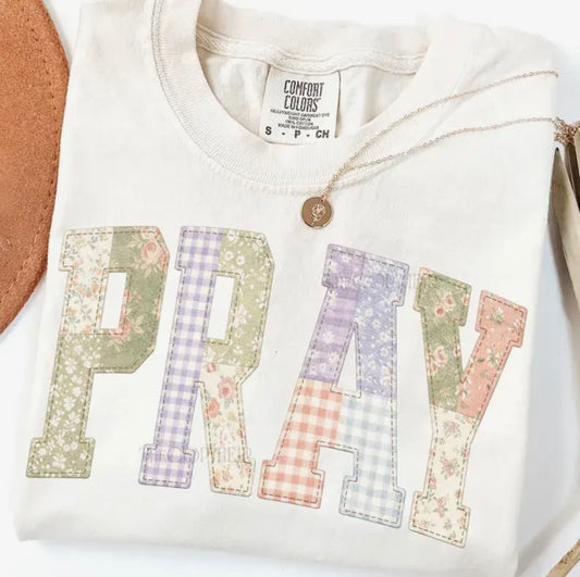 Pray Patchwork Tee